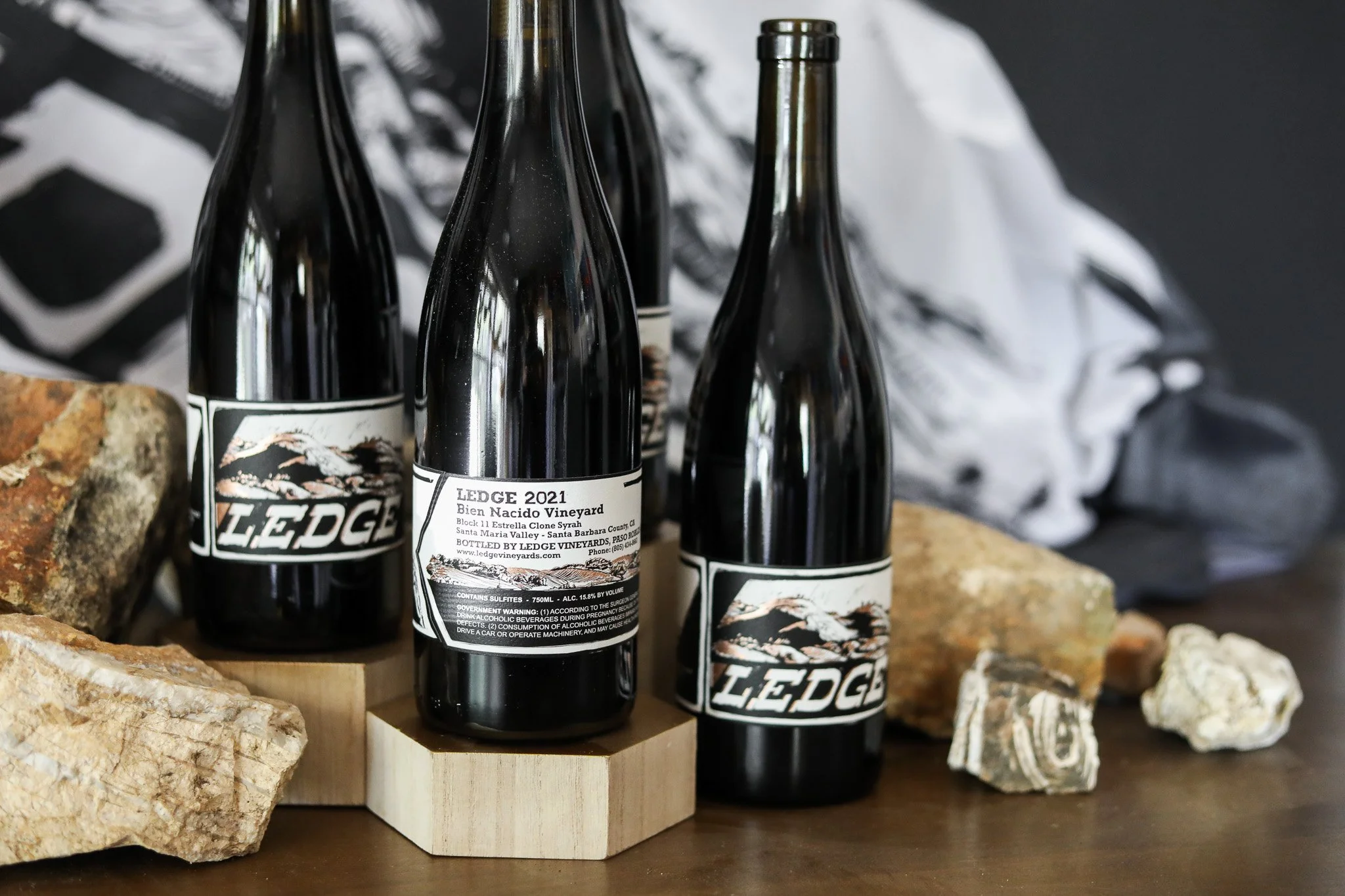 Ledge Vineyards wine bottles